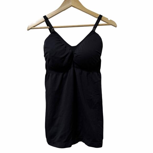 Kindred Bravely Sublime Pumping Nursing Tank Top Size XL Black Built In Bra - Picture 1 of 6